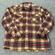 Vintage Pendleton Wool Board Shirt Mens Medium Red Plaid ...