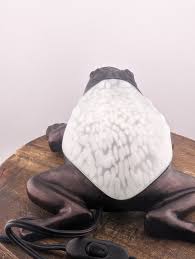 Very Good Condition Tiffany Style White Frosted Sitting ...