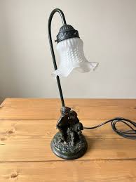 Vintage Widdop Bingham Bronze Tulip Shade Table Lamp with ...