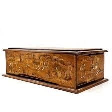 Large Box Trunk Bone Inlayed Rosewood Storage Village ...