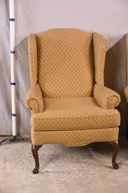 Pair of Carrington Court Queen Anne style upholstered ...