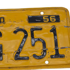 Vintage 1956 California License Plate WKG-251 – Authentic ...