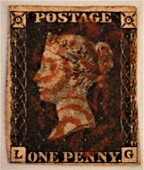 UK Penny Black stamp 1840 SC #1 Red Maltese Cross three defined borders L and G | eBay