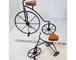 Lot of 2 Metal and Wood Tricycles - Etsy
