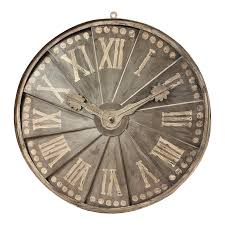 Large Decorative Metal Wall Clock | Chairish