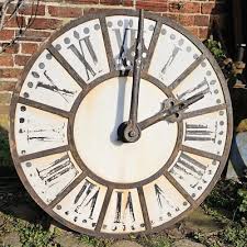 Antique French Large iron TURRET Clock Dial Face tower ...