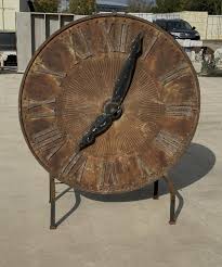 Sold at Auction: French Cast Iron Clock Face w/ Hands on ...