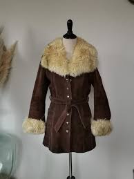 70's the Tannery Glam Genuine Massive Lamb Fur Collar/trim ...