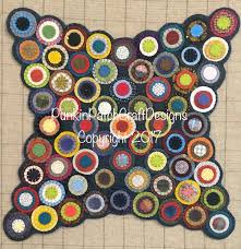 Four Point Star Penny Rug kit