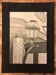 OOAK Pencil Sketch Of “Rooms To Let”, Santa Fe, New Mexico ...