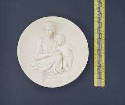 1978 Ado Santini "pensive Madonna" Alabaster Collector Plate ...