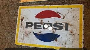 Vintage 1960's Metal , Two-Sided Pepsi Cola | Mercari