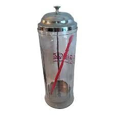 Vtg Coca Cola Straw Dispenser Glass & Chrome Large 1992 ...