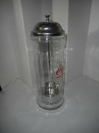 Vintage Coca Cola Straw Dispenser Glass Holder Jar Coke ...