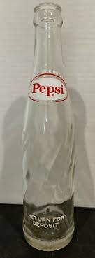 Vintage Pepsi Cola 10 Oz Swirl Design Empty Soda Bottle - Return for Deposit | eBay