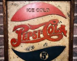 Vintage Pepsi Cola Vintage Sign - Etsy
