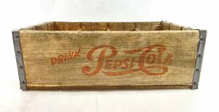 Sold at Auction: Vintage Pepsi Cola 12 Bottle Advertising Wood Crate
