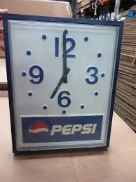 Vintage Pepsi Hanging Wall Clock Sign Advertisement B21 | eBay