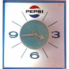 Mid Century Modern Pepsi Cola Electric Clock | EJ'S Auction ...
