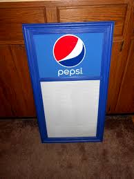VINTAGE NEW PEPSI SODA POP ADV SIGN MESSAGE -MENU BOARD ...