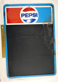 ORIGINAL EMBOSSED ''PEPSI'' MENU BOARD PAINTED METAL 27X19 ...