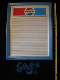 Vintage Pepsi Menu Board / 16" x 19 1/2" / Impact Intl Inc ...
