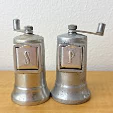 Set of Vintage Salt and Pepper Mill Set France Prefex Cast ...
