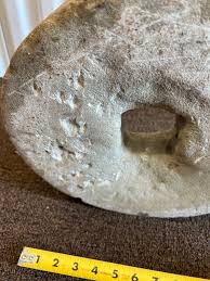 LARGE ANTIQUE ARCHITECTURAL FLOWER GARDEN GRINDING STONE ...