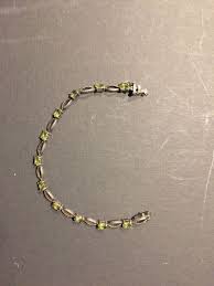 VINTAGE LIGHT GREEN EMERALD BRACELET MARKED 925 THAI | eBay