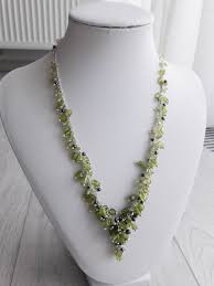 Cascading Peridot Necklace Wisteria Jewelry Outstanding ...