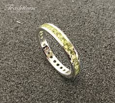 Traditions Semi-precious Sterling Silver Channel-set Peridot ...