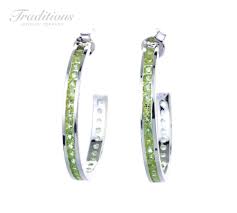 Traditions Semi Precious 1 Inch Sterling Silver Channel-set ...