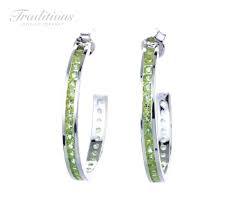 Traditions Semi Precious 1 Inch Sterling Silver channel-set ...