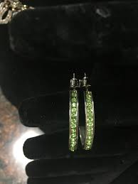 Small Peridot Hoop Earrings( HPEE) – Bronco Billy's