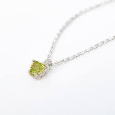 Heart Peridot Necklace - Etsy