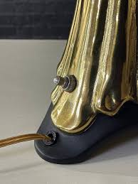 Mid-Century Modern Polished Brass Table Lamp by Rembrandt, c ...