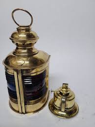 Antique Boat Lantern of Solid Brass – Lannan Gallery