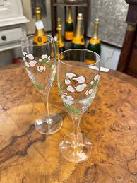 1980s Perrier Jouet Pink & White Floral and Green Leaves ...