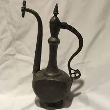 ANTIQUE PERSIAN ARABIC EWER PITCHER JUG C 1860 Middle Eastern ISFAHAN Samovar | eBay