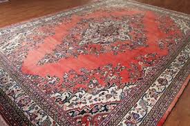 Vintage Traditional Floral Hamedan Large Rug 10x14 Wool ...