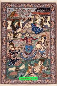 Handmade Pictorial Rug | Vertical Wall Hanging Carpets Sale