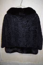 Style & Co Small Faux Black Persian Lamb Fur Coat Jacket ...
