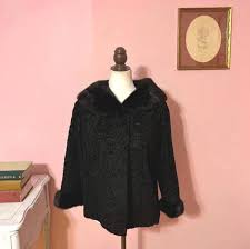 White House Black Market Fur Topper Coat, M | Mercari