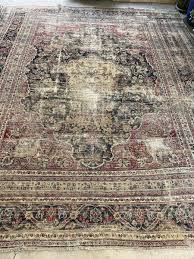 13x15 Distressed Antique Persian Rug #1501 / 12x15 Worn ...
