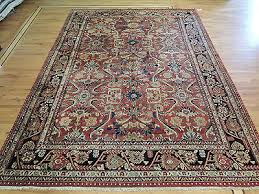 Heriz-Style 10x14 Oriental Area Rug wool rust beige blue Spectacular ! | eBay