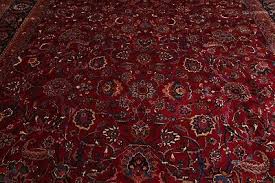 200 KPSI Mashadd Hand Knotted Palace Wool Area Rug Burgundy ...