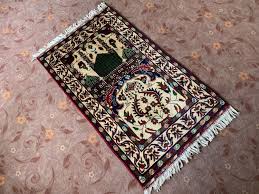 Hand-knotted Wool Prayer Rug: Islamic Salah Mat, Afghan Design (4.1x2.8 Ft) - Etsy