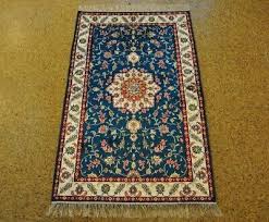 Hand-Knotted Rug 3x5' Sophisticated Silk Slate Blue New PIX ...