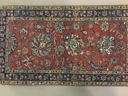 2' X 4' Rust Navy Blue Hand Knotted Oriental Area Rug Wool Traditional Floral | eBay