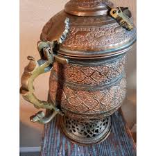 19th Century Kashmiri Copper Samovar Kettle | Chairish